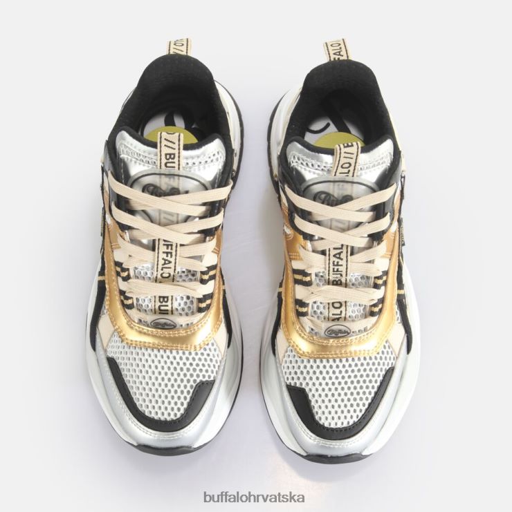 zlatno/srebrno/crno Buffalo triplet hollow trainer low vegan |tenisice TDD6T129